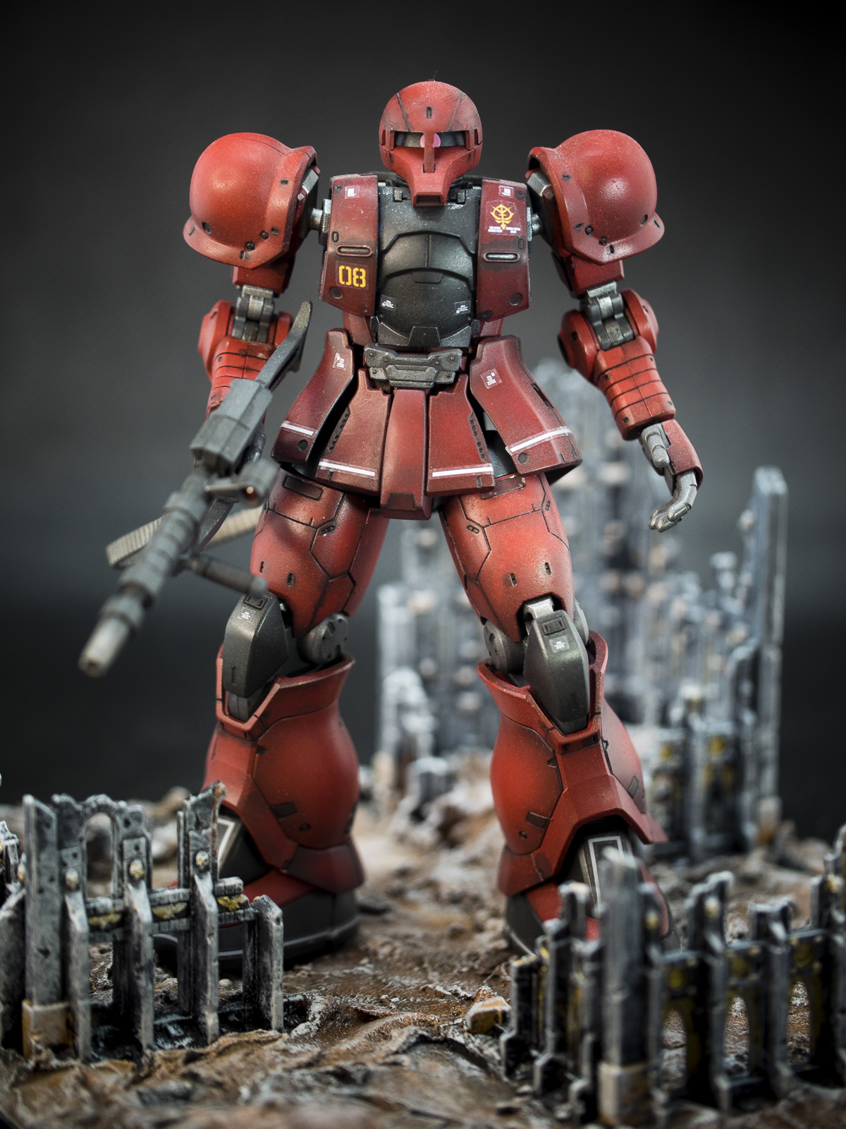 Bandai 1/144 HG MS05S Char Aznable`s Zaku 1