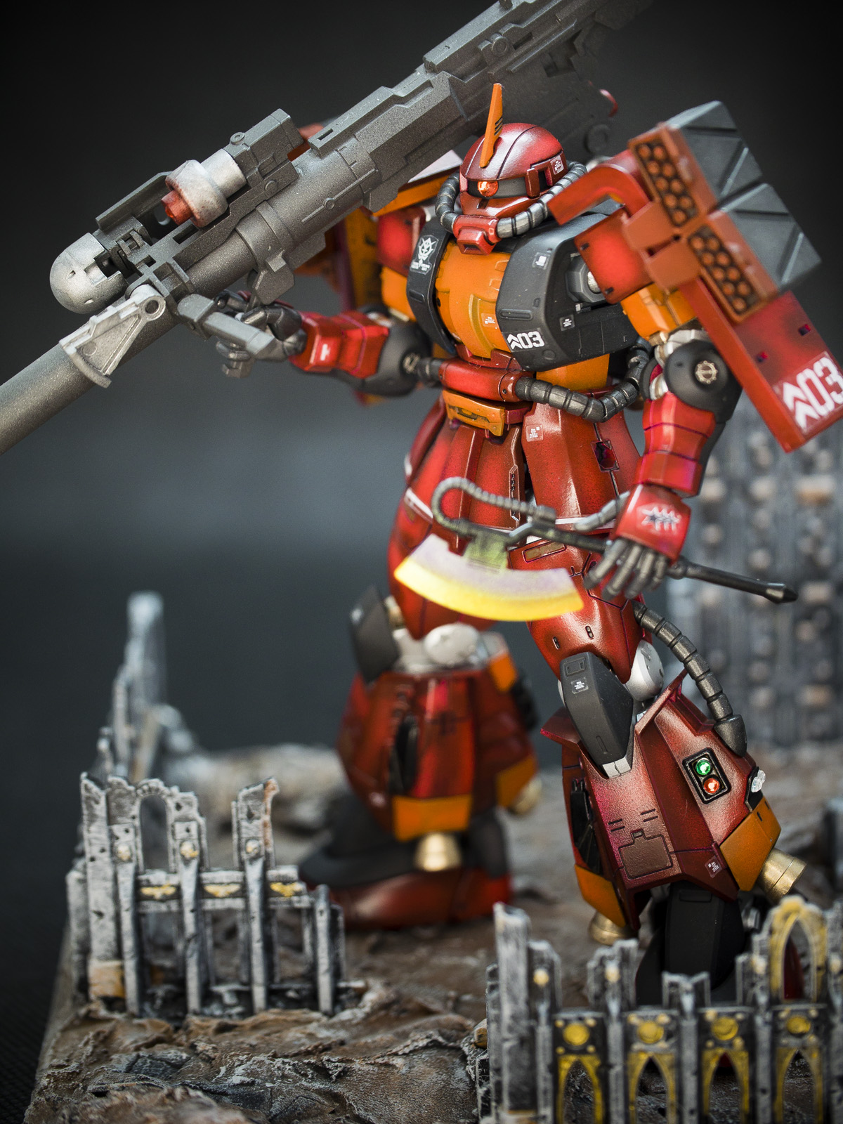 Bandai 1/144 HG MS-06R-1A Zaku 2 High Mobility Type