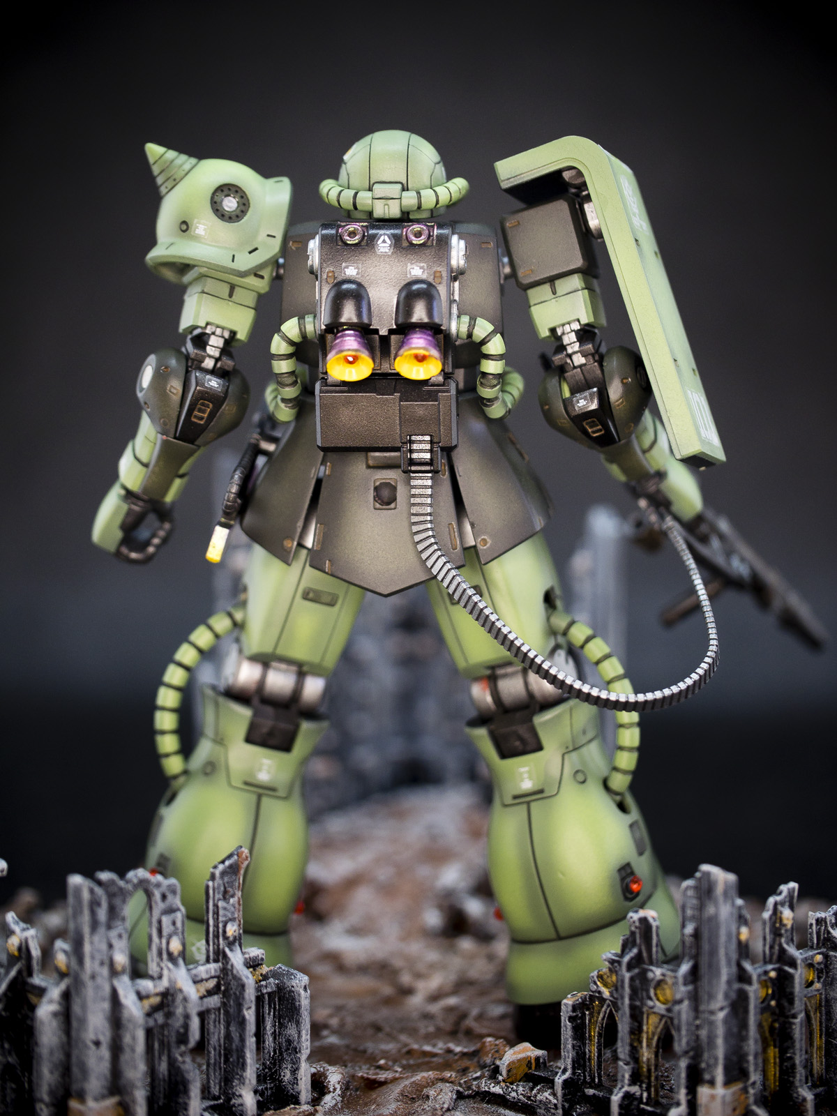 Bandai /1/44 HG MS-06C Zaku 2 Type C/C-5