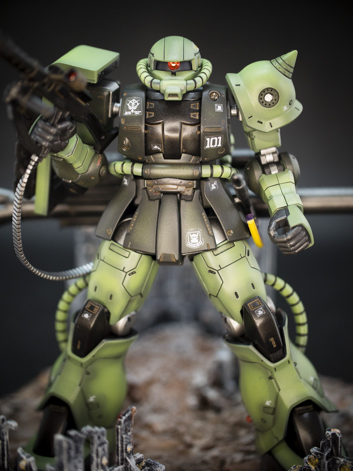 Bandai /1/44 HG MS-06C Zaku 2 Type C/C-5