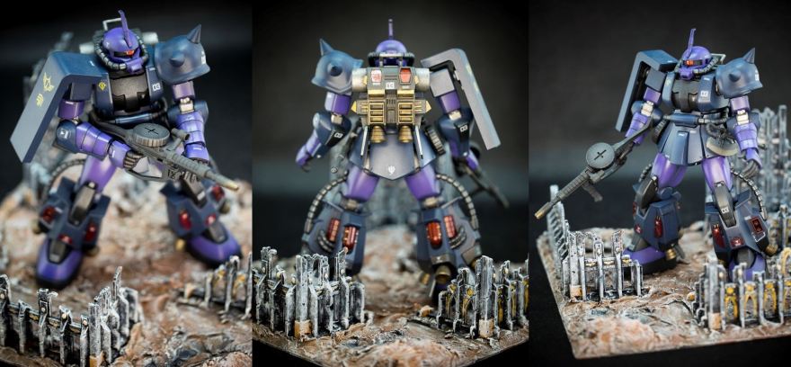 Bandai 1/144 HG MS-06R-1A Zaku 2 (Black Tri-Star)