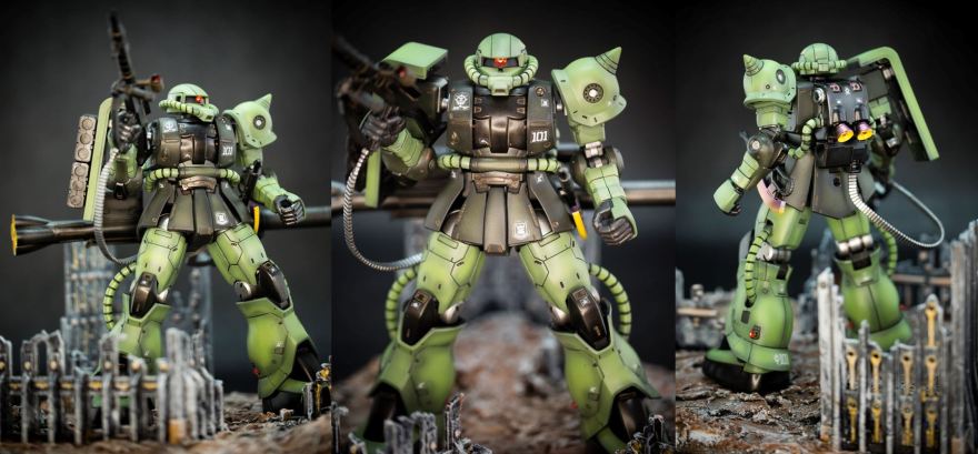 Bandai /1/44 HG MS-06C Zaku 2 Type C/C-5