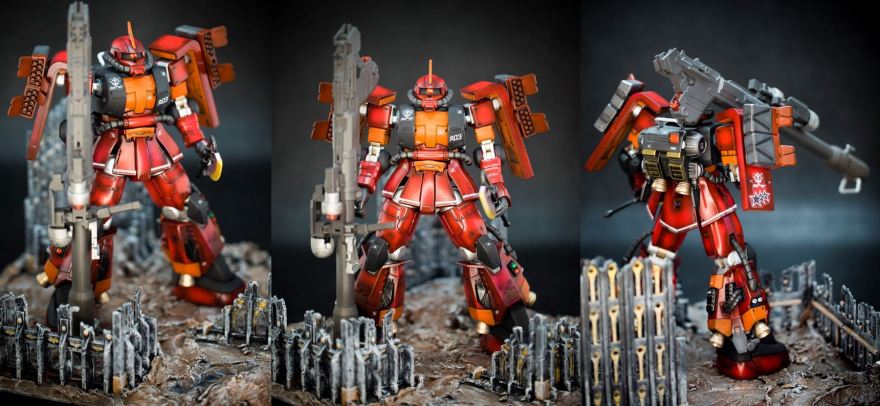 Bandai 1/144 HG MS-06R-1A Zaku 2 High Mobility Type