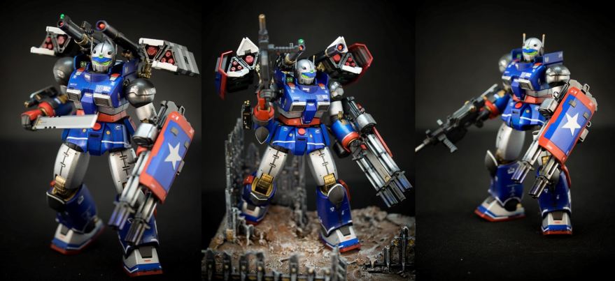 Bandai 1/144 HG RCX-76-02 Guncannon First Type [Iron Cavalry Squadron] [Iron Patriot Custom]