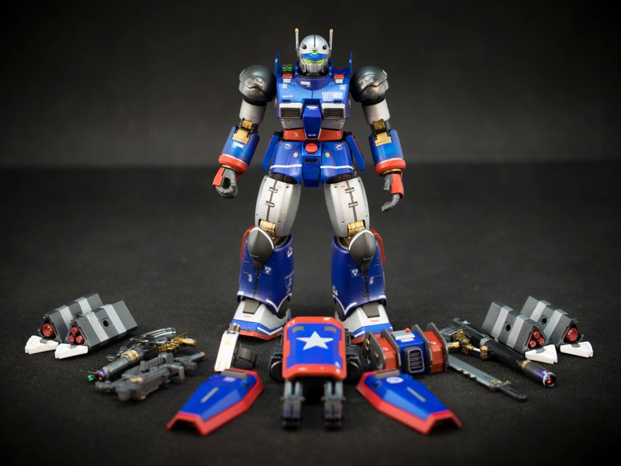 Bandai 1/144 HG RCX-76-02 Guncannon First Type [Iron Cavalry Squadron] [Iron Patriot Custom]