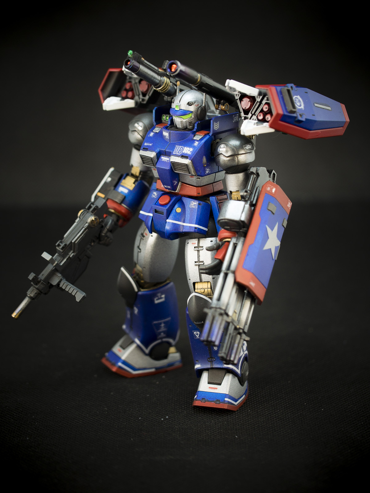 Bandai 1/144 HG RCX-76-02 Guncannon First Type [Iron Cavalry Squadron] [Iron Patriot Custom]