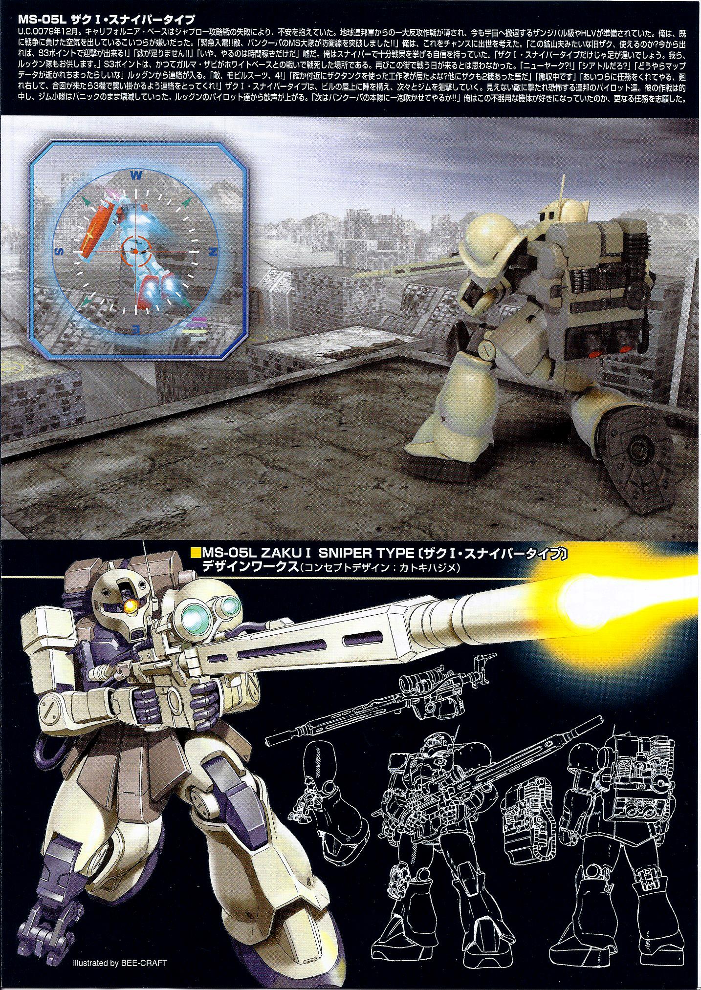 Bandai 1/144 HG MS-05L Zaku 1 [Sniper Type]